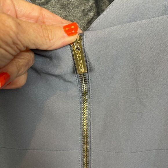 HOUSE OF CB London Raqa Purple V Neck Bodycon Full Zip Cocktail Mini Dress Small - Picture 3 of 14